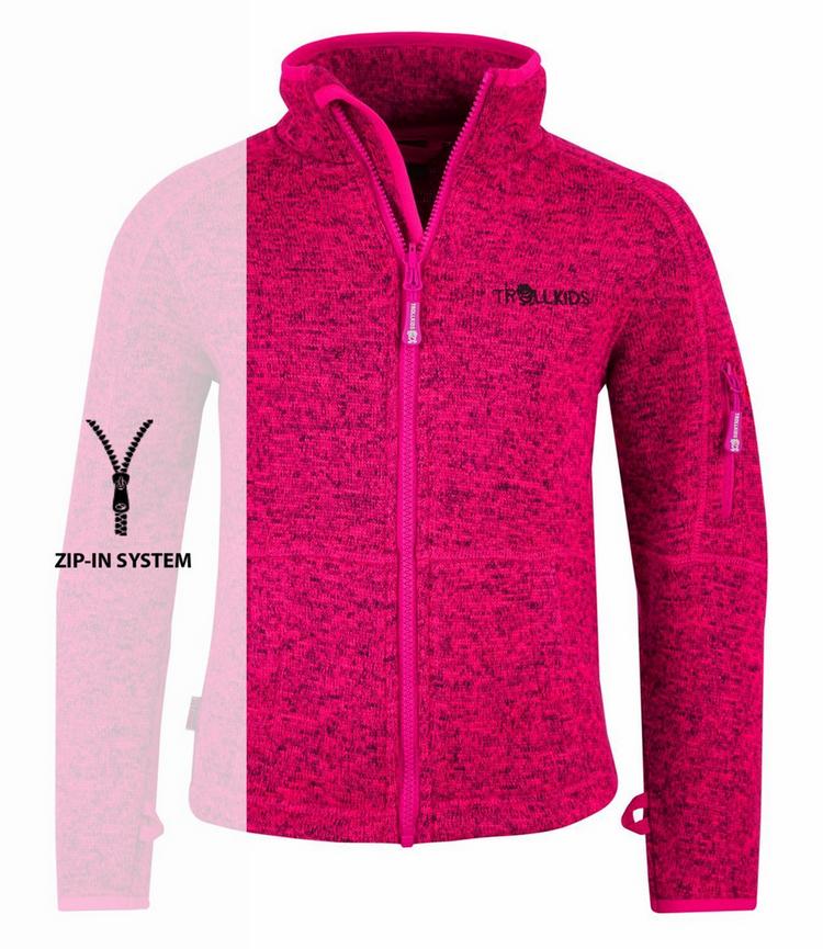 Trollkids Trollkids Jondalen Fleecejacke Kinder - Dunkelrosa - 0 | SportScheck