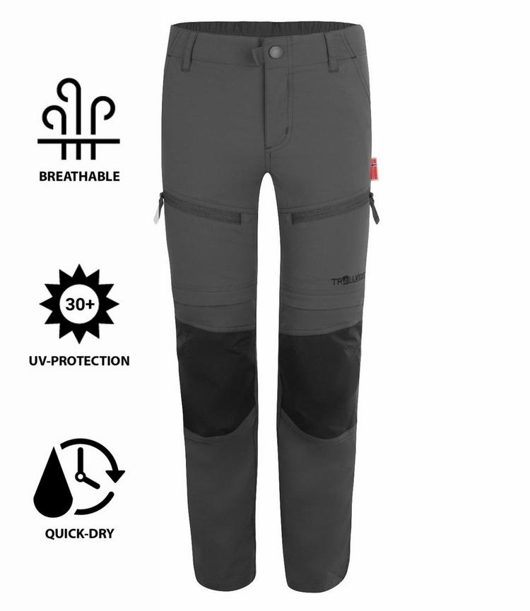 Trollkids Trollkids Nordfjord Trekkinghose Kinder - Anthracite - 0 | SportScheck