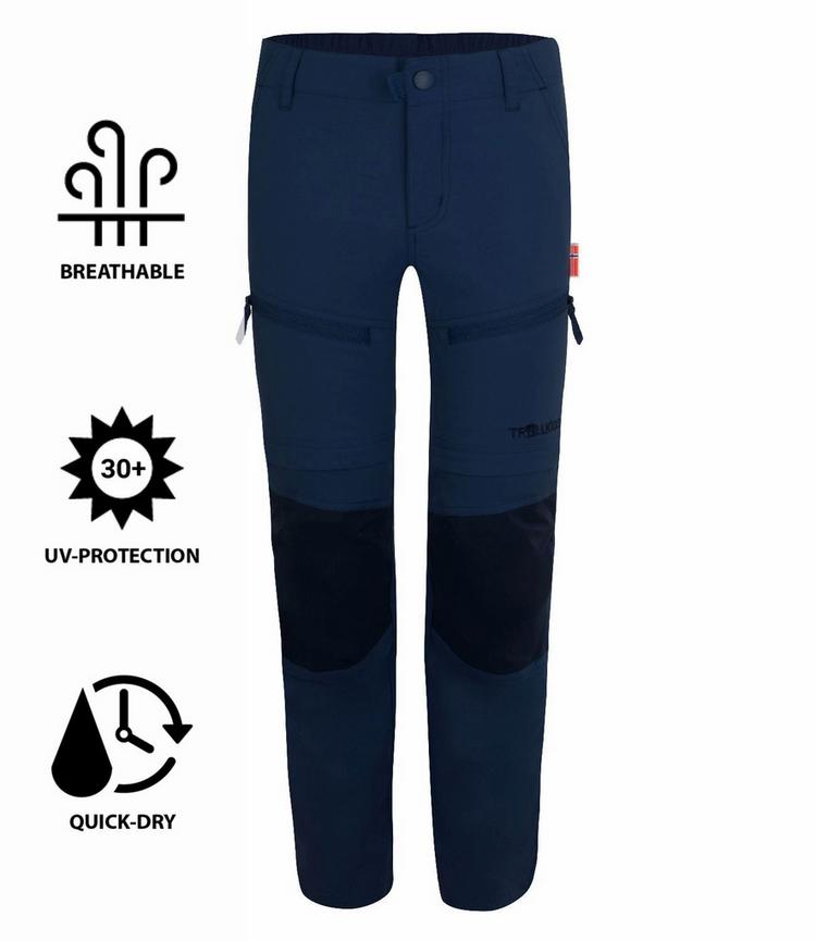 Trollkids Trollkids Nordfjord Trekkinghose Kinder - Marineblau / Orange - 0 | SportScheck