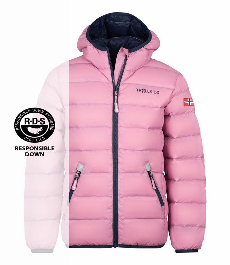 Trollkids Trollkids Dovrefjell Daunenjacke Kinder - Lila/Marineblau - 0 | SportScheck