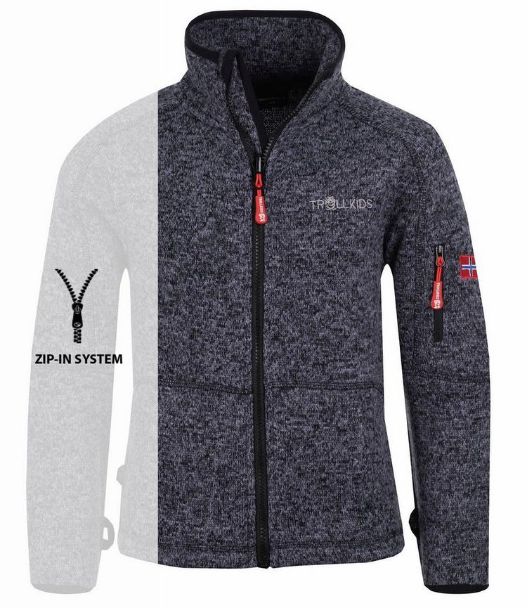 Trollkids Trollkids Jondalen Fleecejacke Kinder - Schwarz - 0 | SportScheck