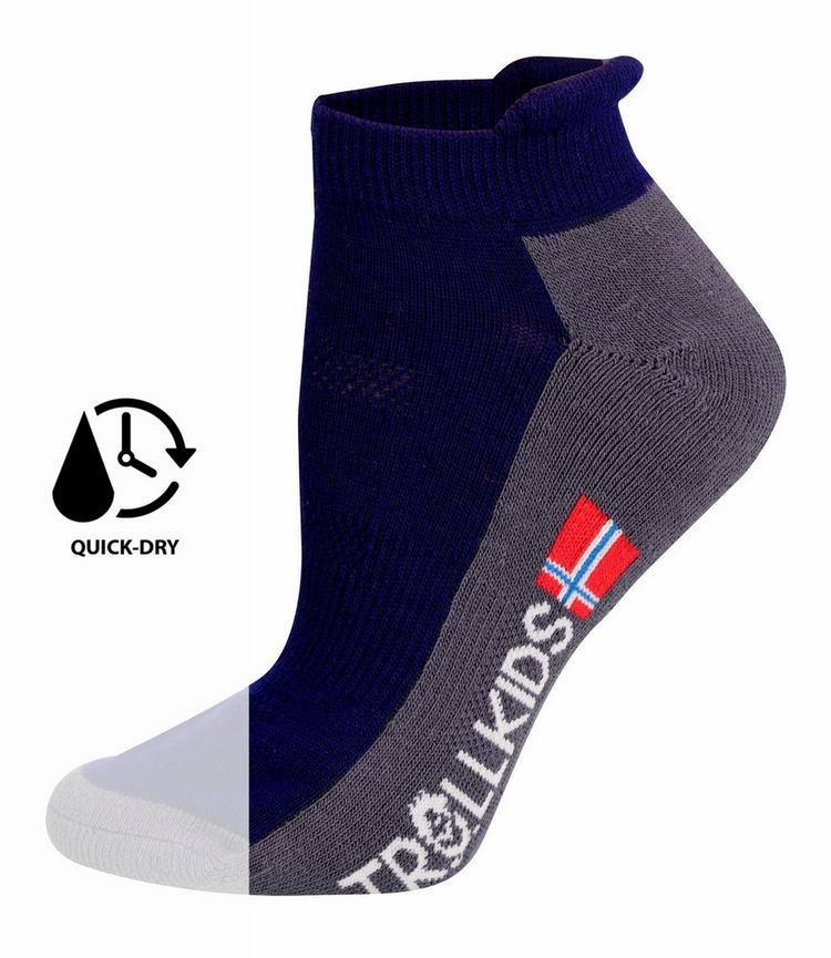 Trollkids Trollkids Hiking Low Cut Socken Kinder - Rot / Mittelblau - 0 | SportScheck