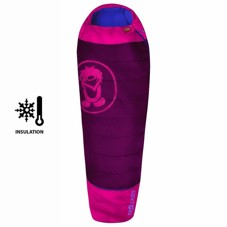 Trollkids Trollkids Fjell Dreamer Kunstfaserschlafsack Kinder - Dunkelrosa / Mittelblau - 0 | SportScheck