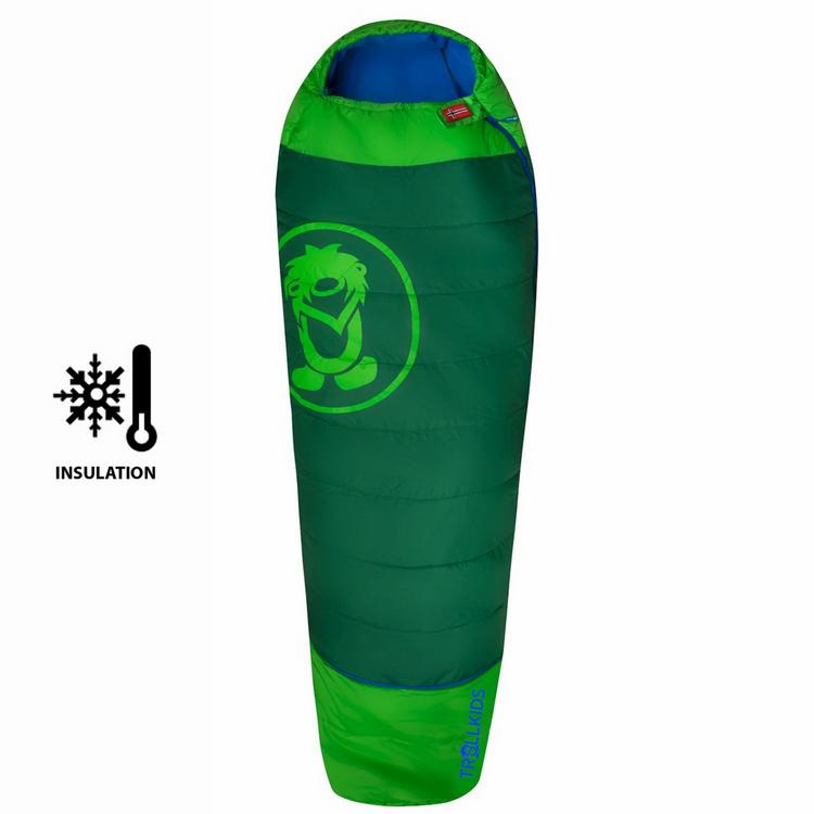 Trollkids Trollkids Fjell Dreamer Kunstfaserschlafsack Kinder - Dunkelgr&uuml;n / Mittelblau - 0 | SportScheck