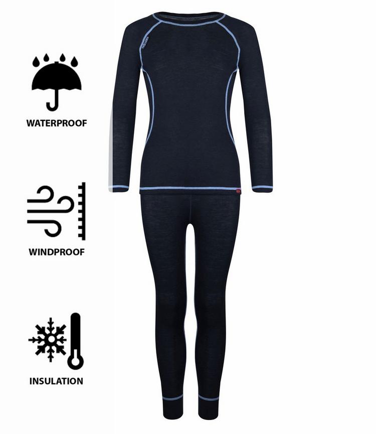 Trollkids Trollkids Merino W&auml;scheset Kinder - Anthrazit / Mittelblau - 0 | SportScheck