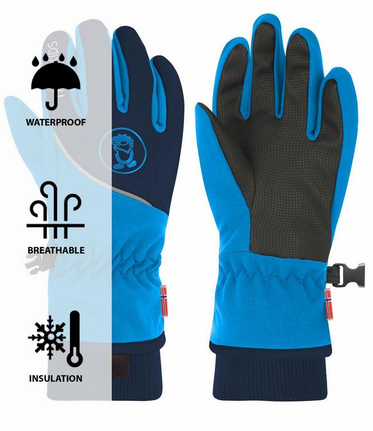 Trollkids Trollkids Trolltunga Handschuh Kinder - Marineblau / Mittelblau - 0 | SportScheck