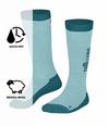 Trollkids SKI SOCKS Socken Kinder - Wasserblau/Blaugr&uuml;n