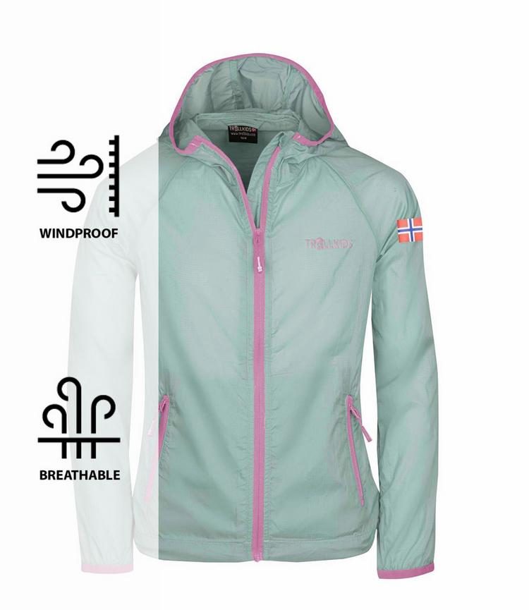 Trollkids Trollkids Fjell Funktionsjacke - Gletschergr&uuml;n/Orchidee - 0 | SportScheck