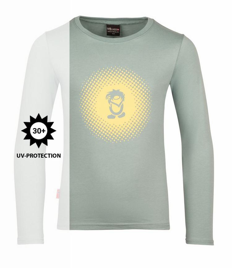 Trollkids Trollkids Pointillism Longshirt M&auml;dchen - Gletschergr&uuml;n/Limonade - 0 | SportScheck