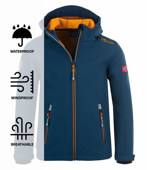 Trollkids Trollfjord Softshelljacke Kinder