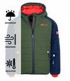 Trollkids Hafjell PRO Winterjacke Kinder - Marineblau/Waldgr&uuml;n/Orange