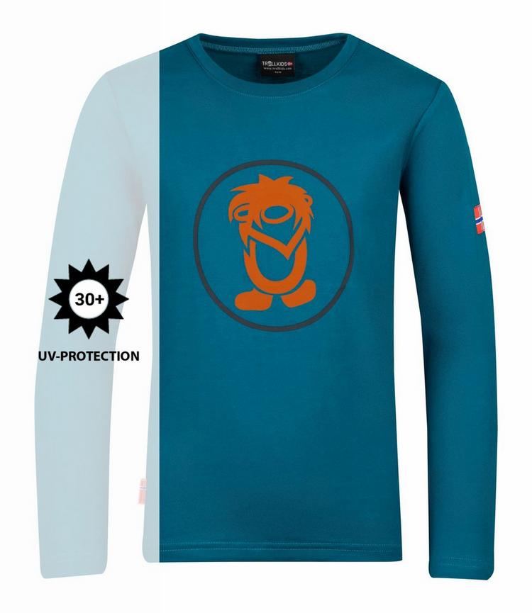 Trollkids Trollkids Troll Longshirt Kinder - Dunkelblau/Zimt - 0 | SportScheck