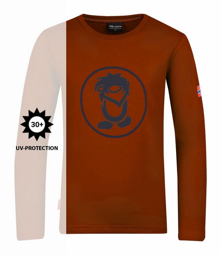 Trollkids Trollkids Troll Longshirt Kinder - Zimt/Dunkelblau - 0 | SportScheck