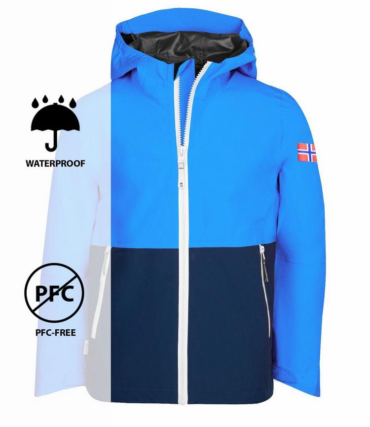 Trollkids Trollkids Haugesund Regenjacke Kinder - Marineblau / Mittelblau - 0 | SportScheck