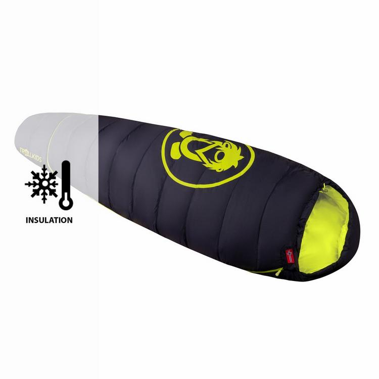 Trollkids Trollkids Fjell  II Kunstfaserschlafsack Kinder - Marineblau/Lime - 0 | SportScheck