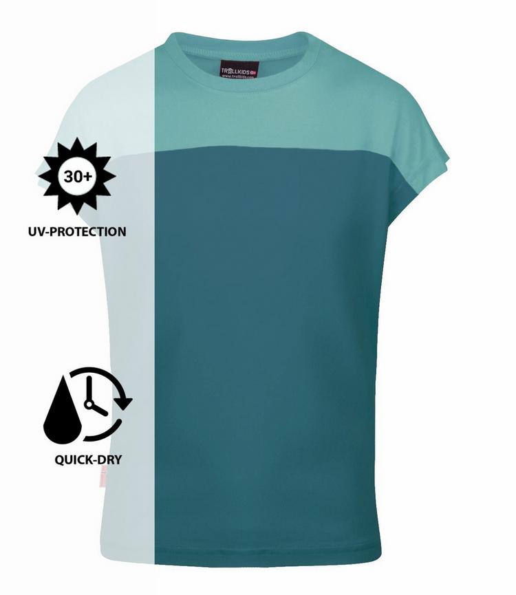 Trollkids Trollkids Bergen T-Shirt M&auml;dchen - Teal-Gr&uuml;n - 0 | SportScheck