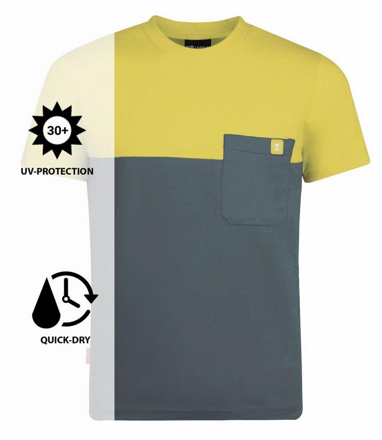 Trollkids Trollkids Bergen T-Shirt Kinder - Lehmgr&uuml;n/Gelb - 0 | SportScheck