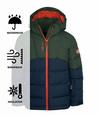 Trollkids Gryllefjord Winterjacke Kinder - Waldgr&uuml;n/Marineblau