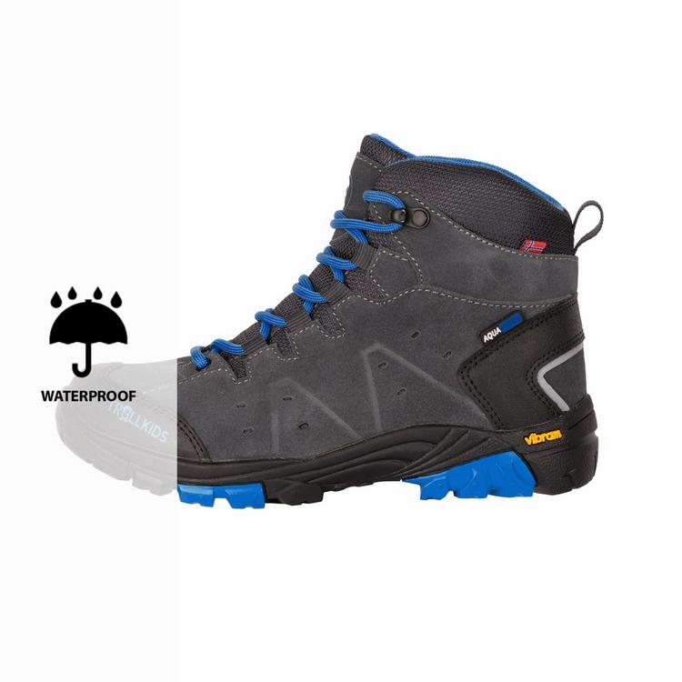 Trollkids Trollkids Trollsteinen Wanderschuhe Kinder - Anthrazit/Mittelblau - 0 | SportScheck