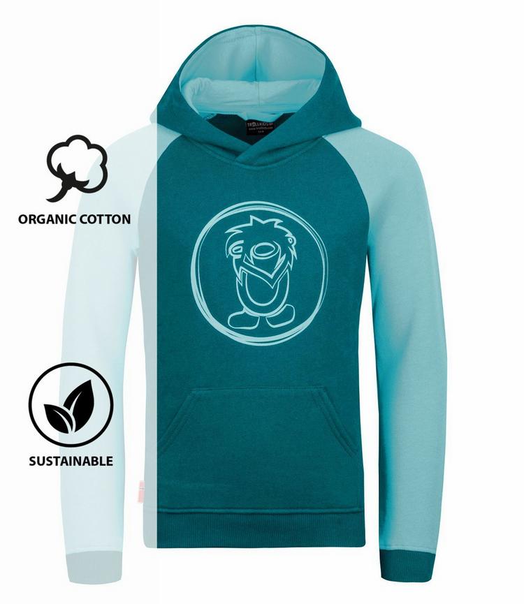 Trollkids Trollkids Stavanger Hoodie M&auml;dchen - T&uuml;rkis/Hellt&uuml;rkis - 0 | SportScheck