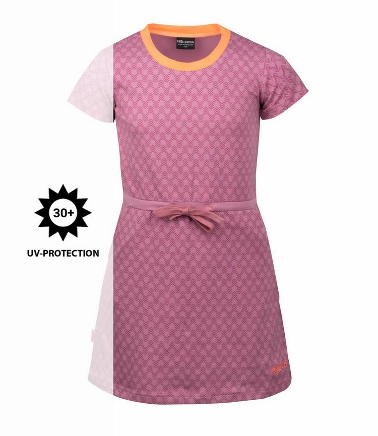 Trollkids Trollkids Noresund Laufkleid M&auml;dchen - Orchidee/Pfirsich - 0 | SportScheck