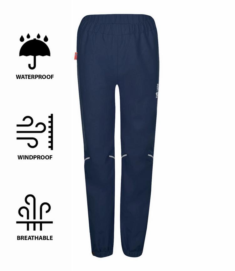 Trollkids Trollkids Oppland Trekkinghose Kinder - Marineblau / Orange - 0 | SportScheck