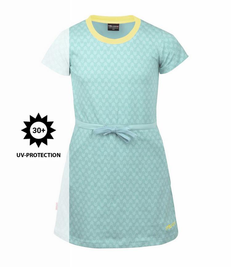 Trollkids Trollkids Noresund Laufkleid M&auml;dchen - Gletschergr&uuml;n/Limonade - 0 | SportScheck