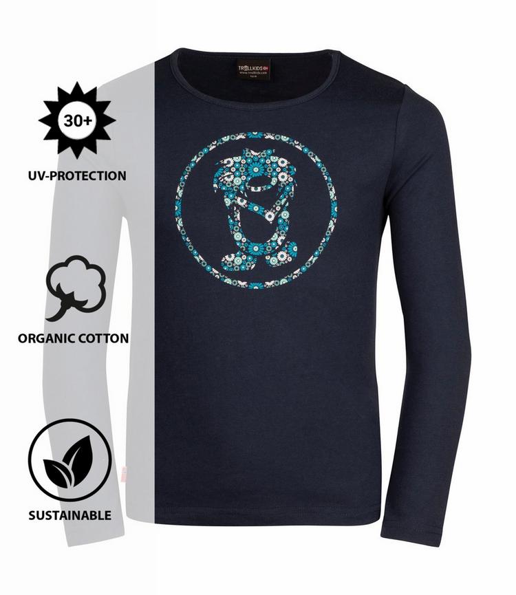 Trollkids Trollkids Stavanger Longshirt M&auml;dchen - Marineblau - 0 | SportScheck