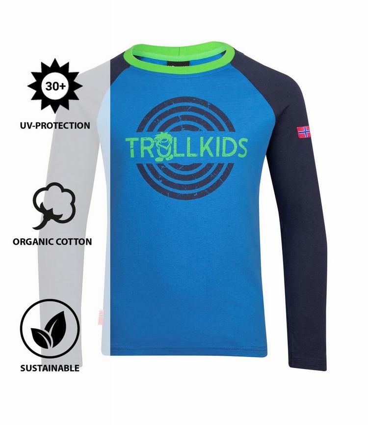 Trollkids Trollkids Preikestolen Longshirt Kinder - Mittelblau/Marineblau - 0 | SportScheck