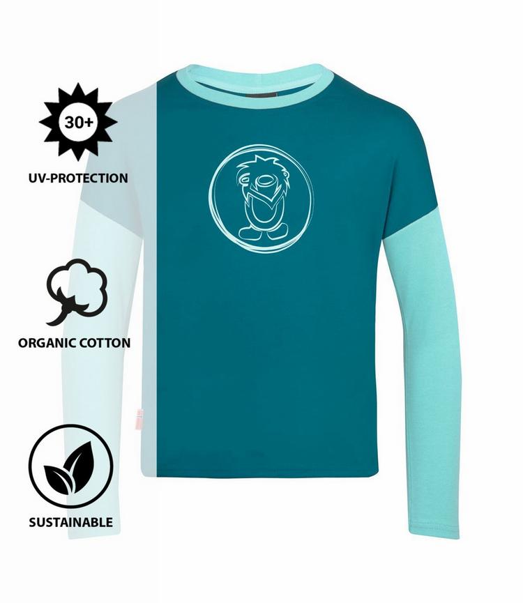 Trollkids Trollkids Preikestolen Longshirt M&auml;dchen - Blaugr&uuml;n/Wasserblau - 0 | SportScheck