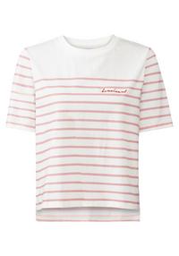Lascana T-Shirt T-Shirt Damen - wei&szlig;-ros&eacute; gestreift