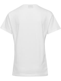 Rückansicht von hummel HMLGO COTTON LOGO T-SHIRT WOMAN S/S T-Shirt Damen WHITE