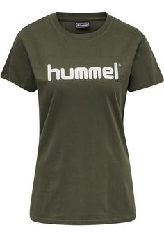 hummel HMLGO COTTON LOGO T-SHIRT WOMAN S/S T-Shirt Damen GRAPE LEAF