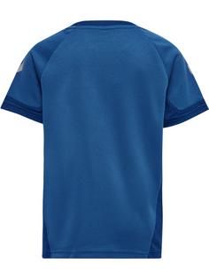 Rückansicht von hummel hmlLEAD S/S POLY JERSEY KIDS T-Shirt Kinder TRUE BLUE