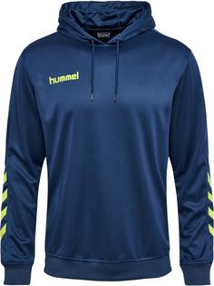hummel hmlPROMO POLY HOODIE Hoodie Herren DARK DENIM/LIME PUNCH