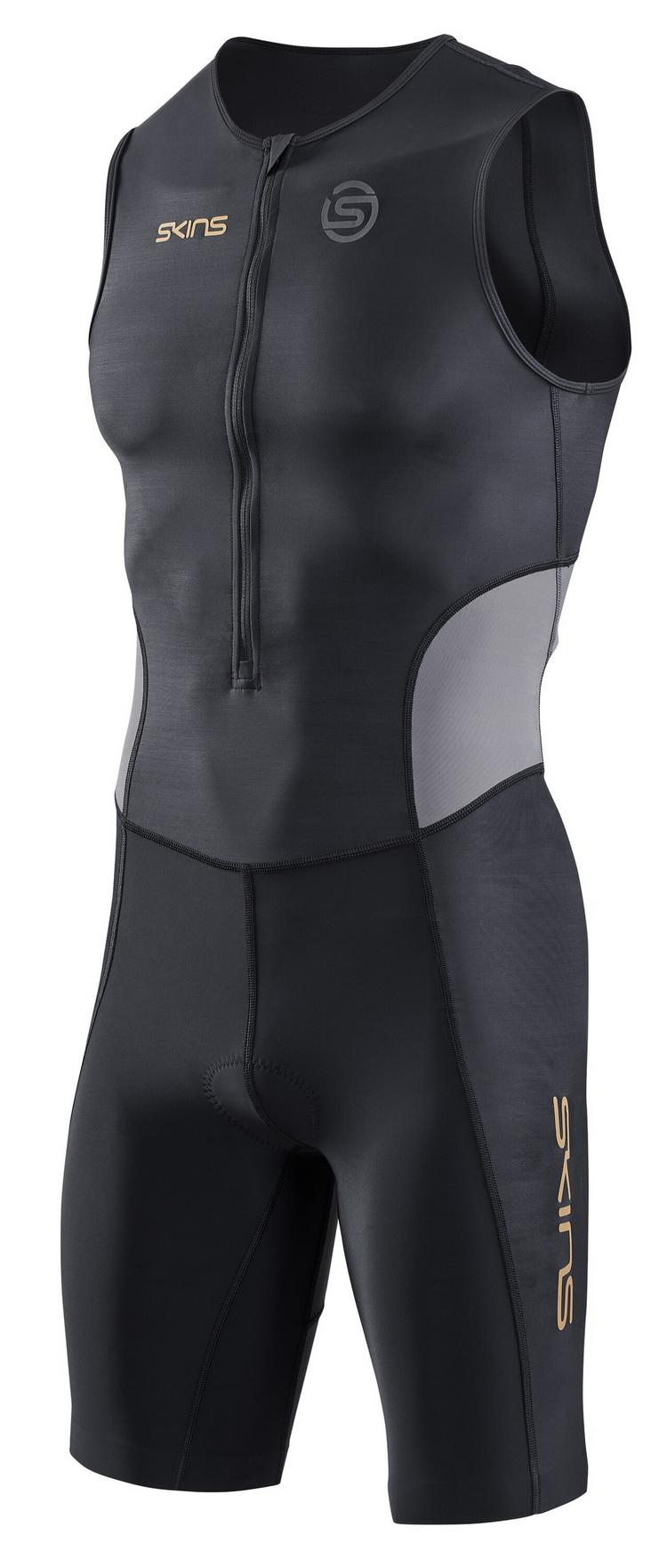 Skins Skins Brand S/L Triathlonanzug Herren - black/carbon - 0 | SportScheck