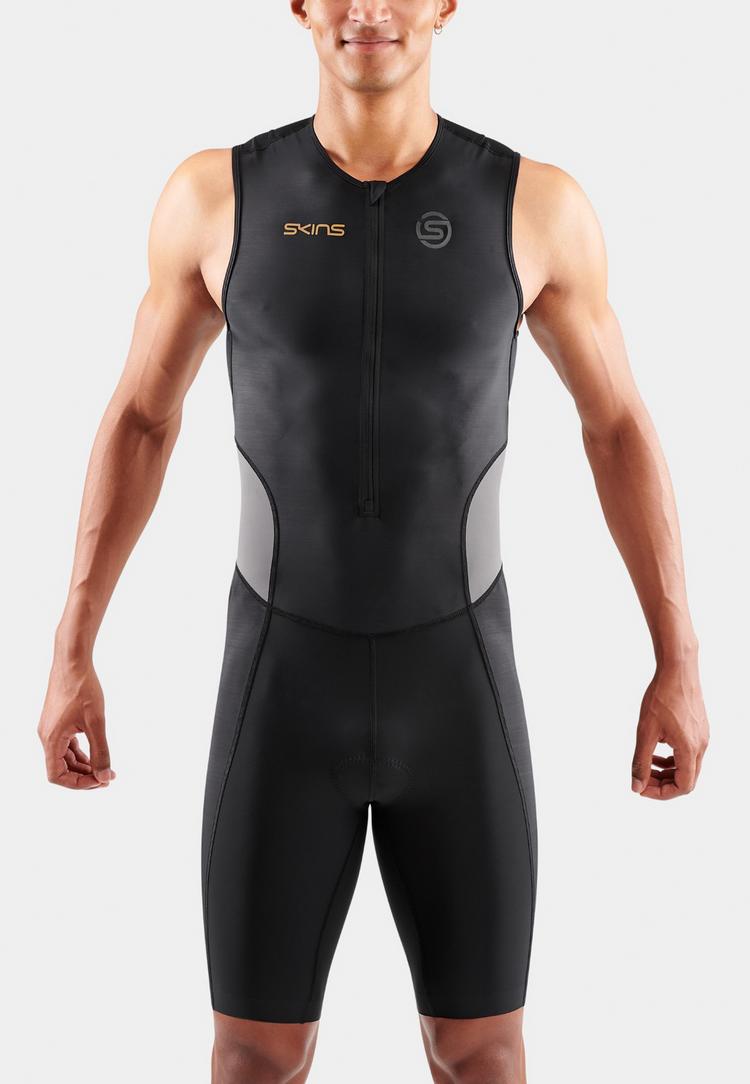 Skins Skins Brand S/L Triathlonanzug Herren - black/carbon - 0 | SportScheck
