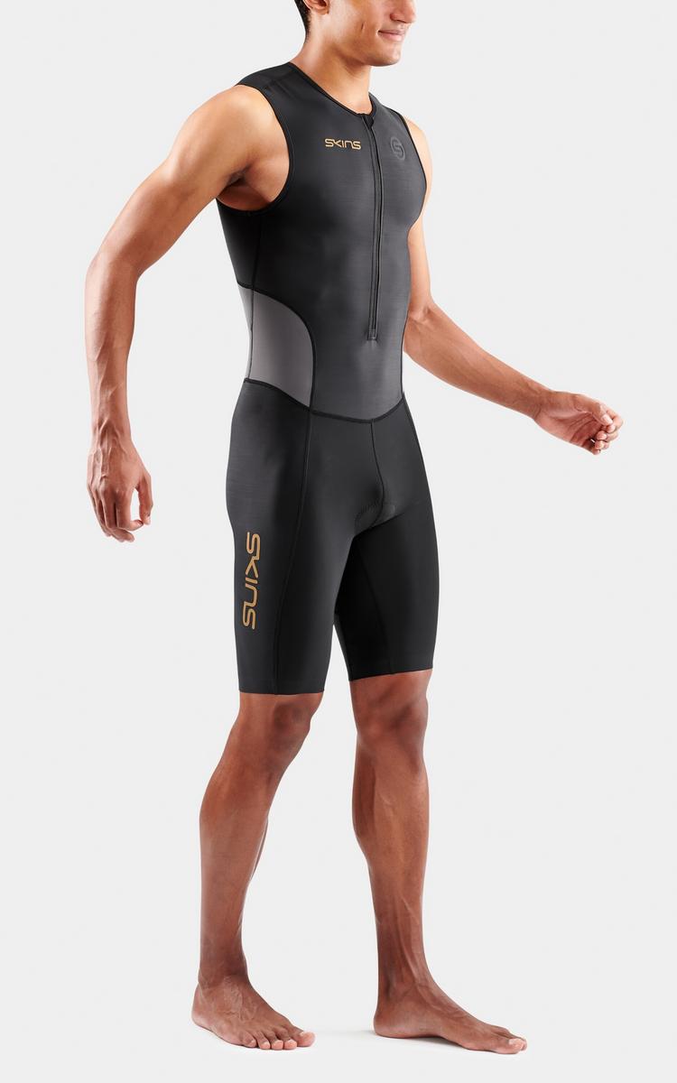 Skins Skins Brand S/L Triathlonanzug Herren - black/carbon - 1 | SportScheck