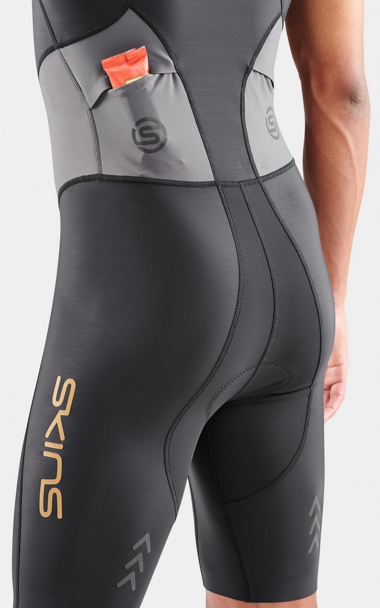 Skins Skins Brand S/L Triathlonanzug Herren - black/carbon - 3 | SportScheck