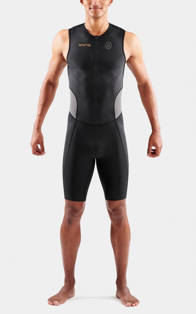 Skins Skins Brand S/L Triathlonanzug Herren - black/carbon - 4 | SportScheck
