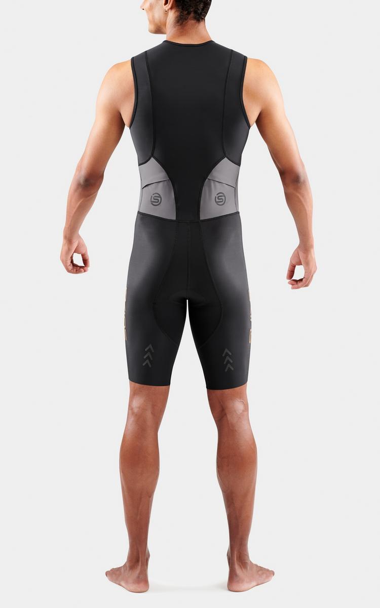 Skins Skins Brand S/L Triathlonanzug Herren - black/carbon - 5 | SportScheck