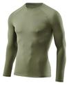 Skins 2-Series Long Sleeve Top Funktionsshirt Herren - khaki