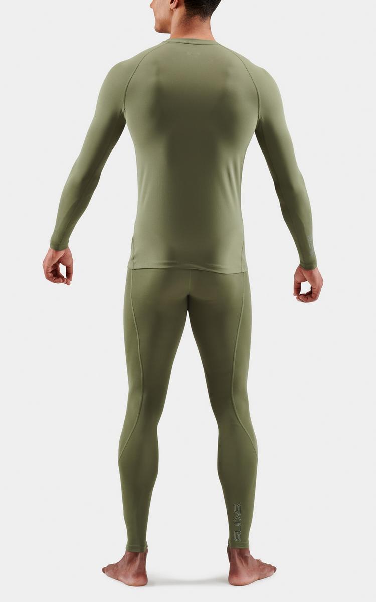 Skins Skins 2-Series Long Sleeve Top Funktionsshirt Herren - khaki - 3 | SportScheck