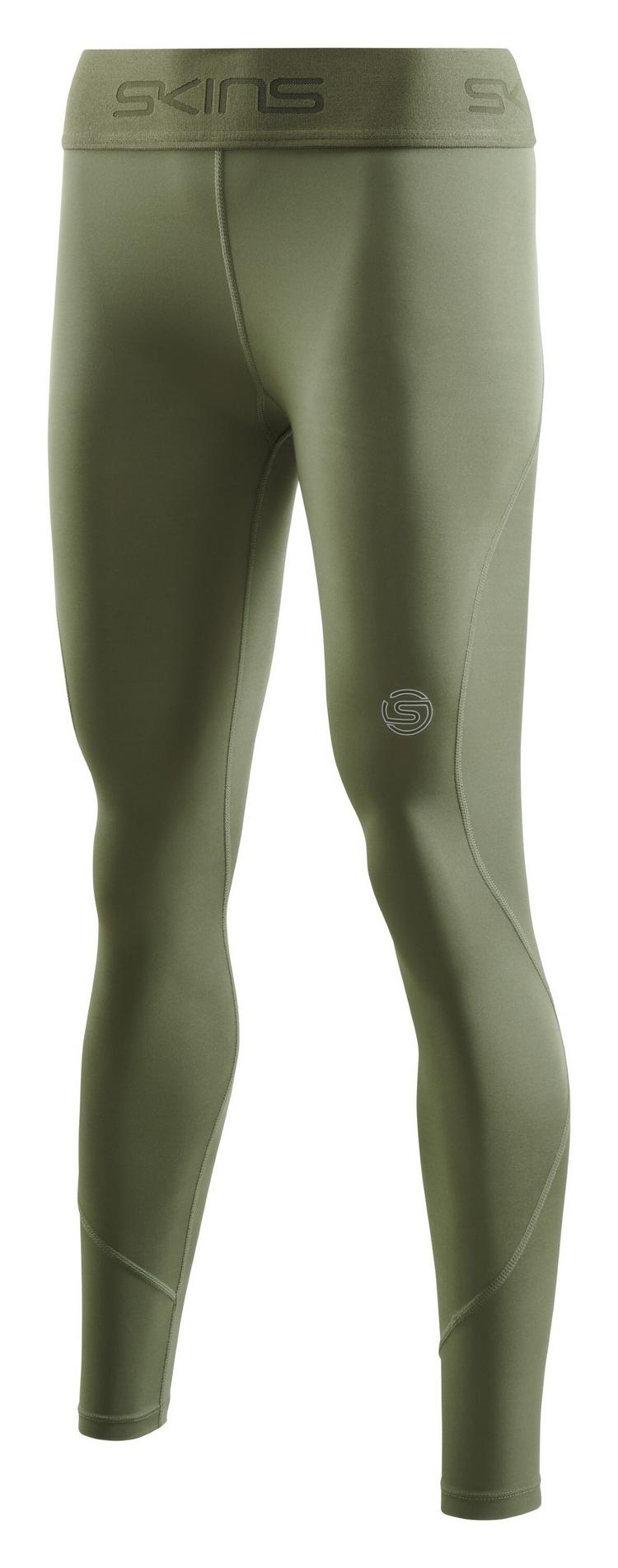 Skins Skins 2-Series Long Tight Tights Damen - khaki - 0 | SportScheck