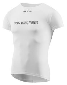 Skins Short Sleeve Baselayer Unterhemd Herren white