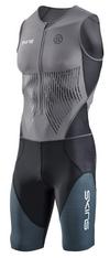 Skins Elite S/L Triathlonanzug Herren - charcoal/carbon