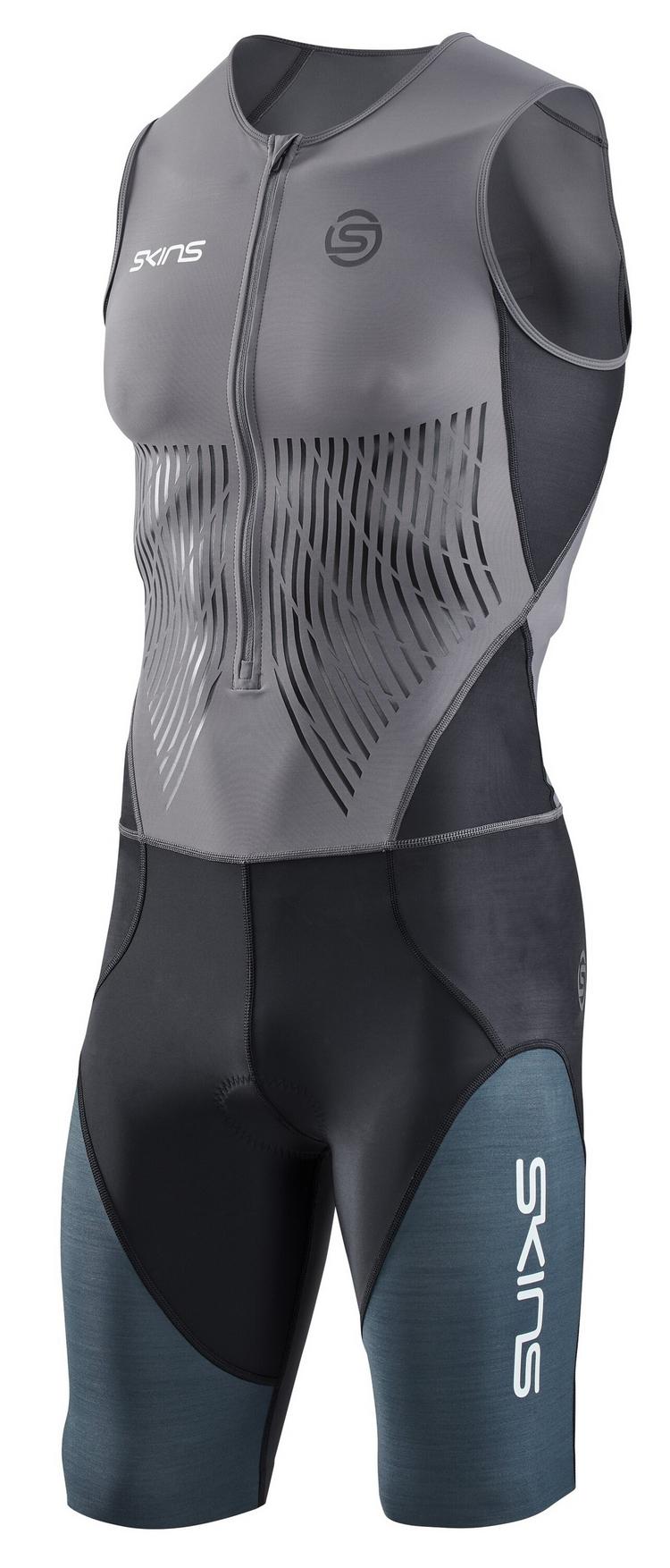 Skins Skins Elite S/L Triathlonanzug Herren - charcoal/carbon - 0 | SportScheck