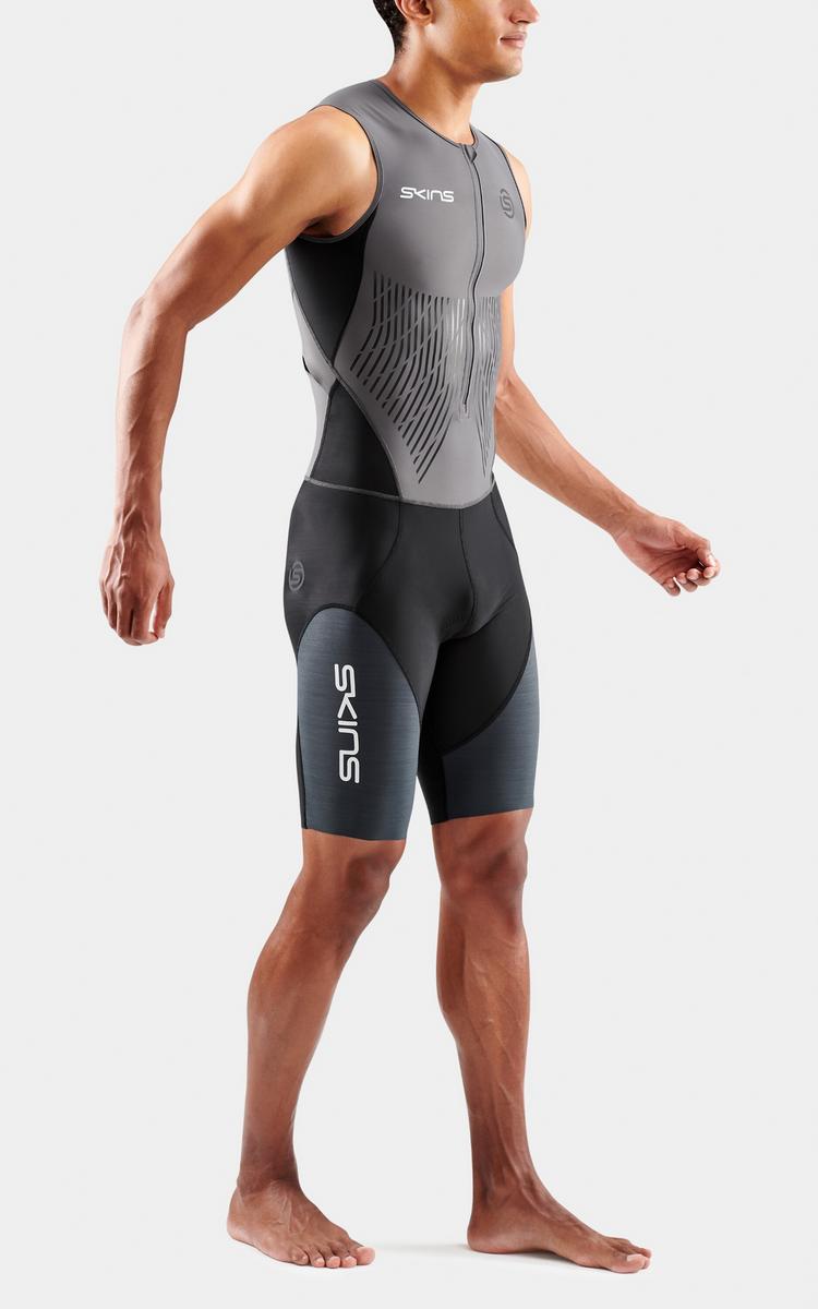 Skins Skins Elite S/L Triathlonanzug Herren - charcoal/carbon - 1 | SportScheck