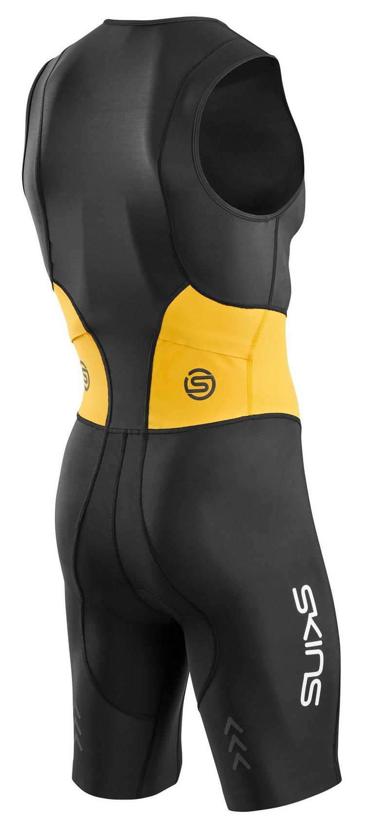 Skins Skins Brand S/L Triathlonanzug Herren - black/zest - 0 | SportScheck