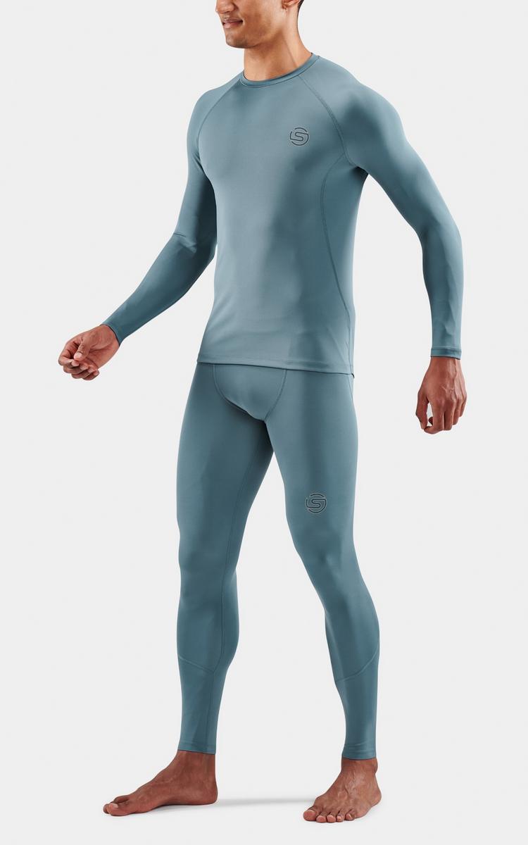 Skins Skins 2-Series Long Sleeve Top Funktionsshirt Herren - blue grey - 1 | SportScheck